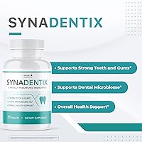 Vista 2 de Synadentix - Tabletas de cuidado bucal – Fórmula natural con mezcla de hidroxiapatita y enzimas – Tabletas de disolución sin OMG, fáciles de usar
