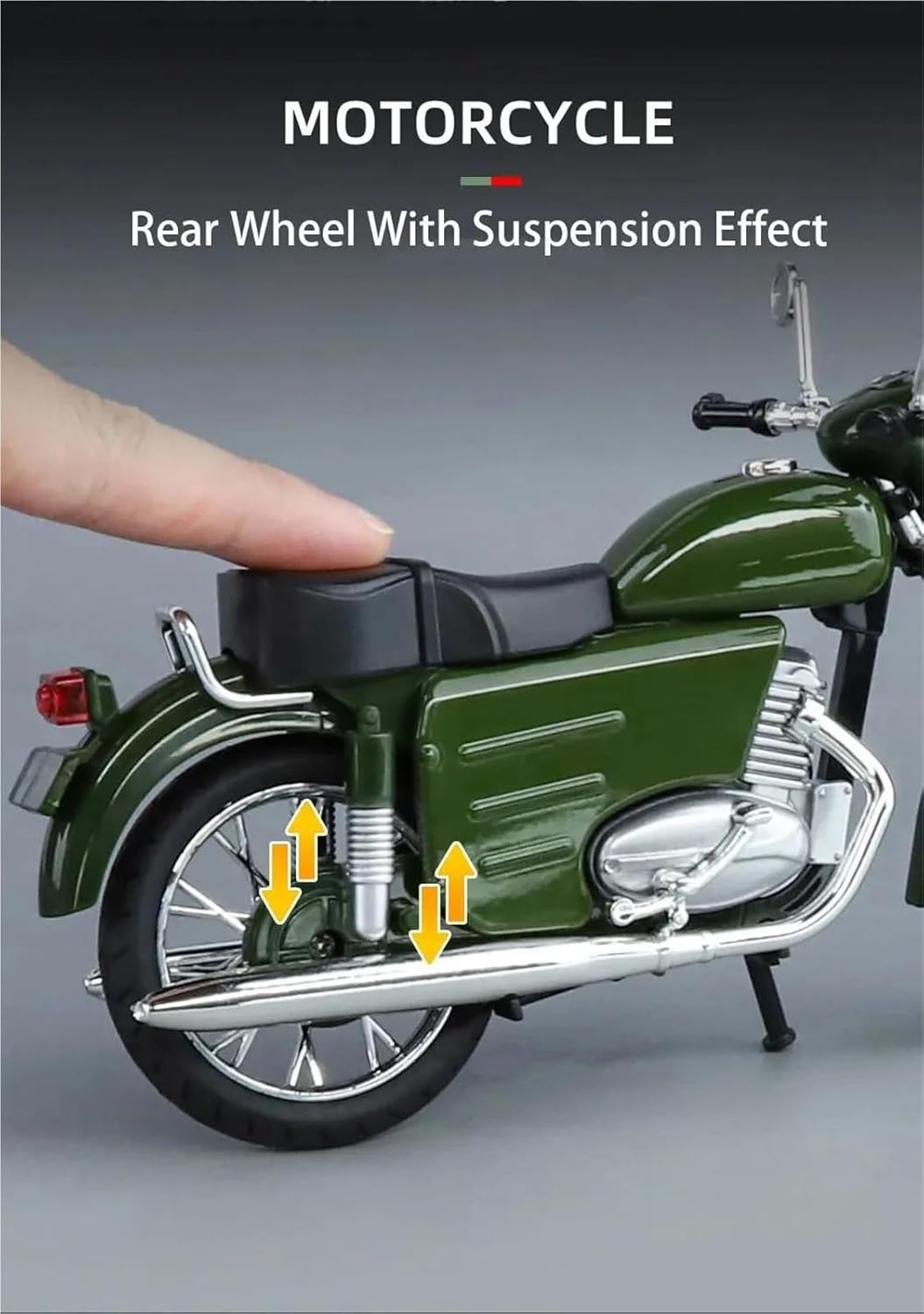 Collection 1/10 for H-ONDA XF250 Motorcycle Model Diecast Alloy Motorbike Toy Collection Home Decor(Green)