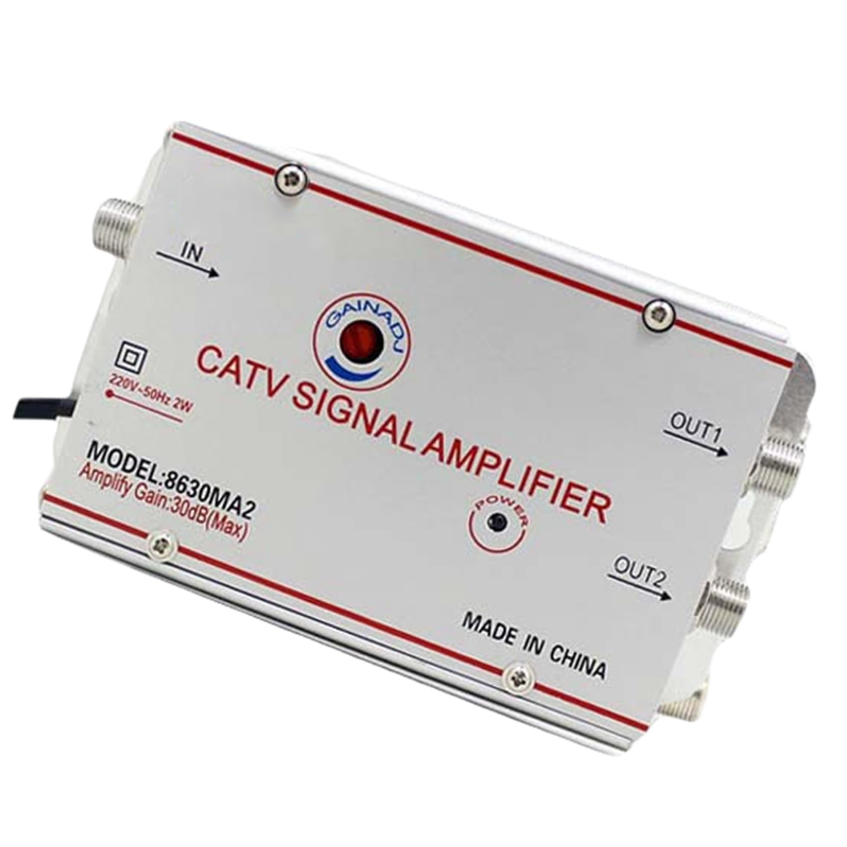 3X 8630MA2 30dB Amplificatore Splitter per TV Via Antenna TV Digitale Amplificatore di Segnale Apparecchiature TV Domestiche Spina UE da 45 MHz A 860 MHz