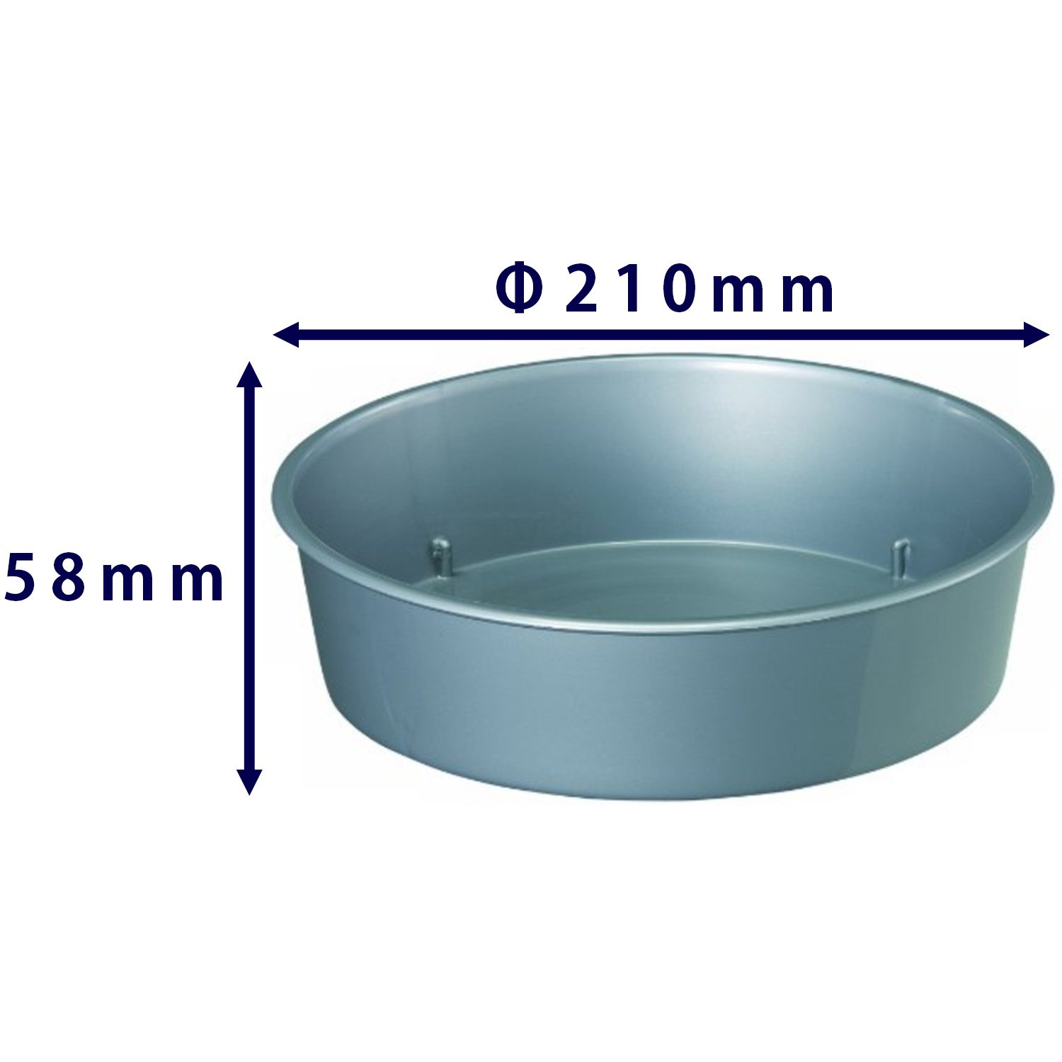 Amazon | 大和プラスチック 鉢皿 深皿 7号 φ210×H58 シルバー | 受皿