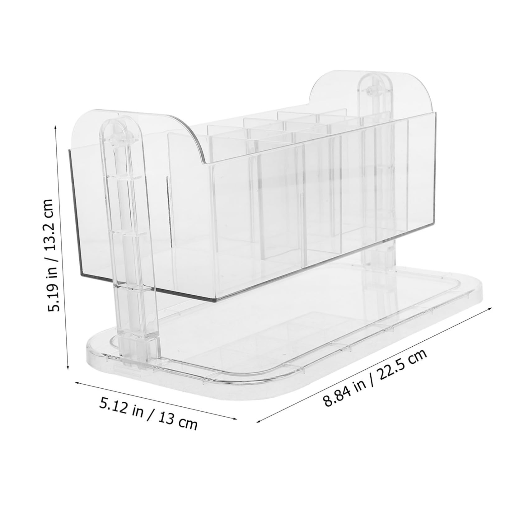 WOFASHPURET Rotating Makeup Brush Organizer Versatile Cosmetic Brush Storage Holder for Desktop Makeup Organizer Beauty Organizer Smooth Surface Stable Design for Daily