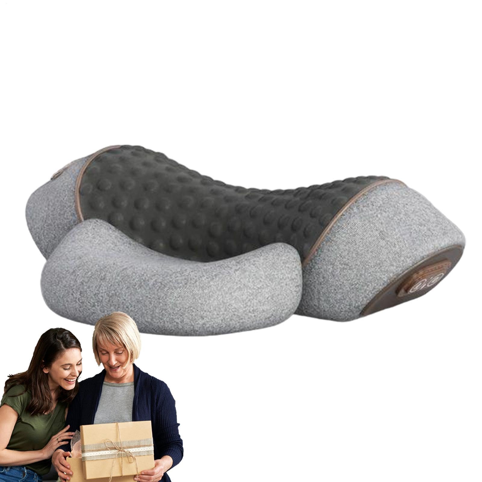 Massagekissen Ergonomischer Elektrischer Schulter Rücken Kopf Massager | Muskellinderungskissen Für Schlaf, Auto, Reisen, Büro, Männer, Frauen, Erwachsene,