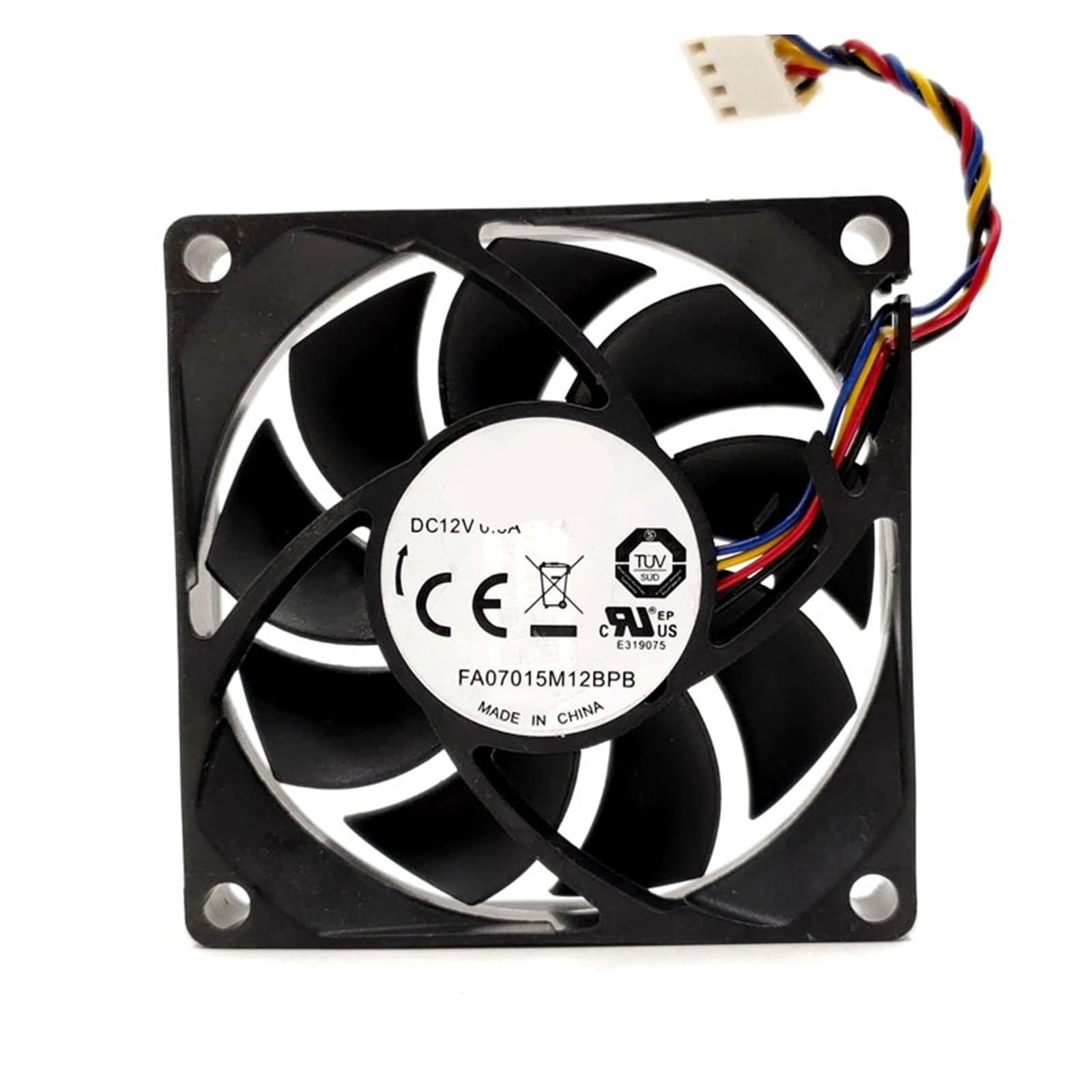TYHUJKKL 70mm 7cm Cpu PWM Mute Cooling Fan, FA07015M12BPB 7015 70X70X15mm DC 12V 0.3A