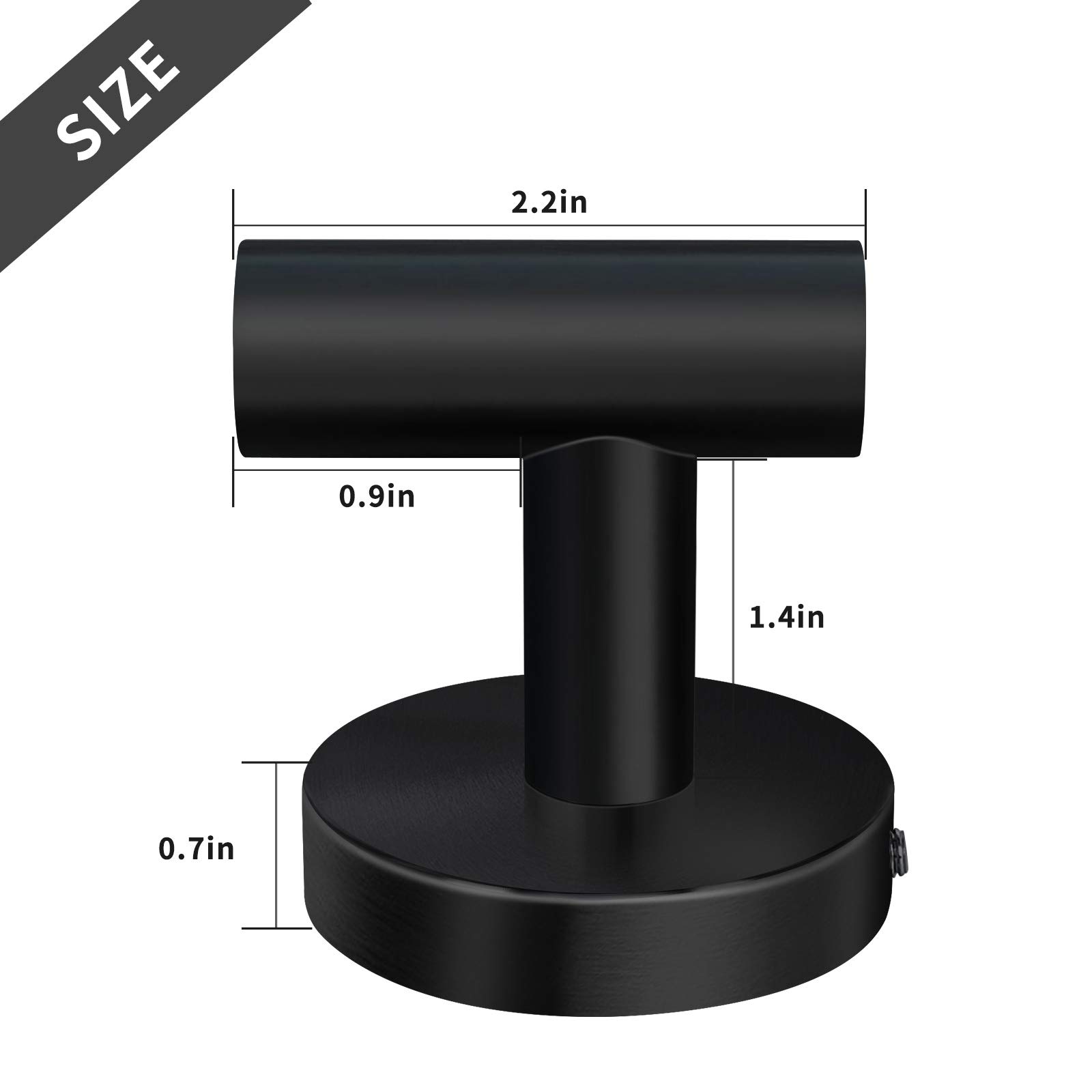 VAEHOLD Wall Towel Hooks Heavy Duty Holder Waterproof Bathroom Towel Hooks for Hanging Coat Clothes Closet Hook Wall — view 6