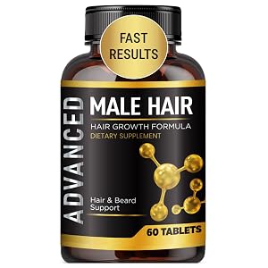 Hair Growth Vitamins For Men-Anti Hair Loss Support Vitamins Pills Dht Blocker For Men Regrow Hair Beard Growth