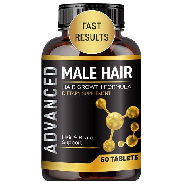 Hair Growth Vitamins For Men-Anti Hair Loss Support Vitamins Pills Dht Blocker For Men Regrow Hair Beard Growth