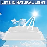 Vista 6 de RecPro Cúpula interior de tragaluz RV con ventana transparente 14 x 22 pulgadas tragaluz interior universal