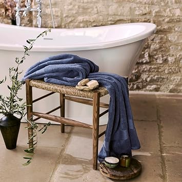 Christy Supreme Hygro 2 Bath Towels Set | Stormy Blue | 100% Cotton