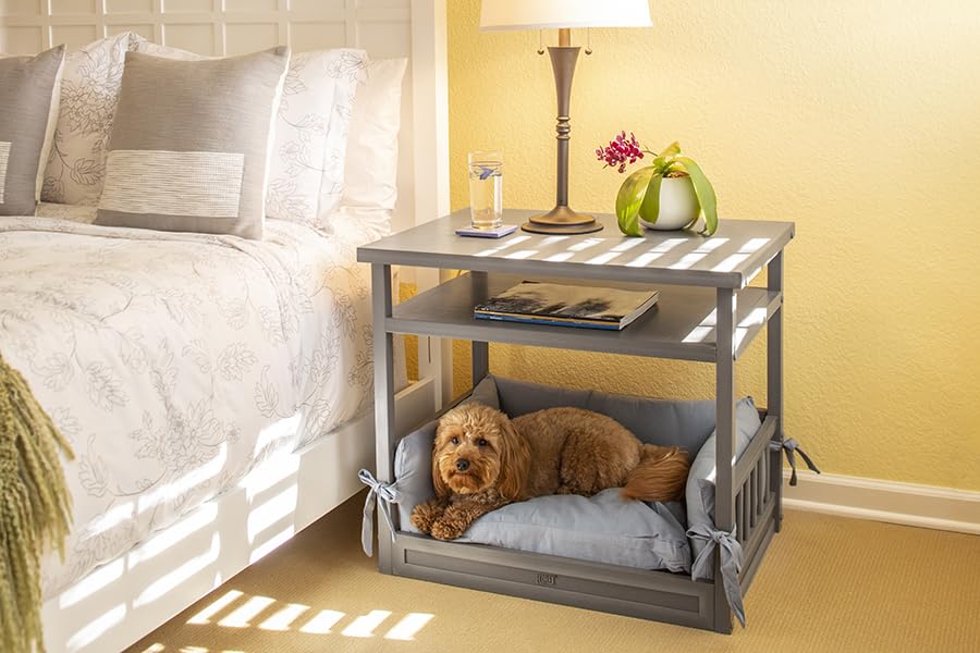 Night Stand Dog Bed Decorative Dog Kennel With Pet Bed Espresso — free download