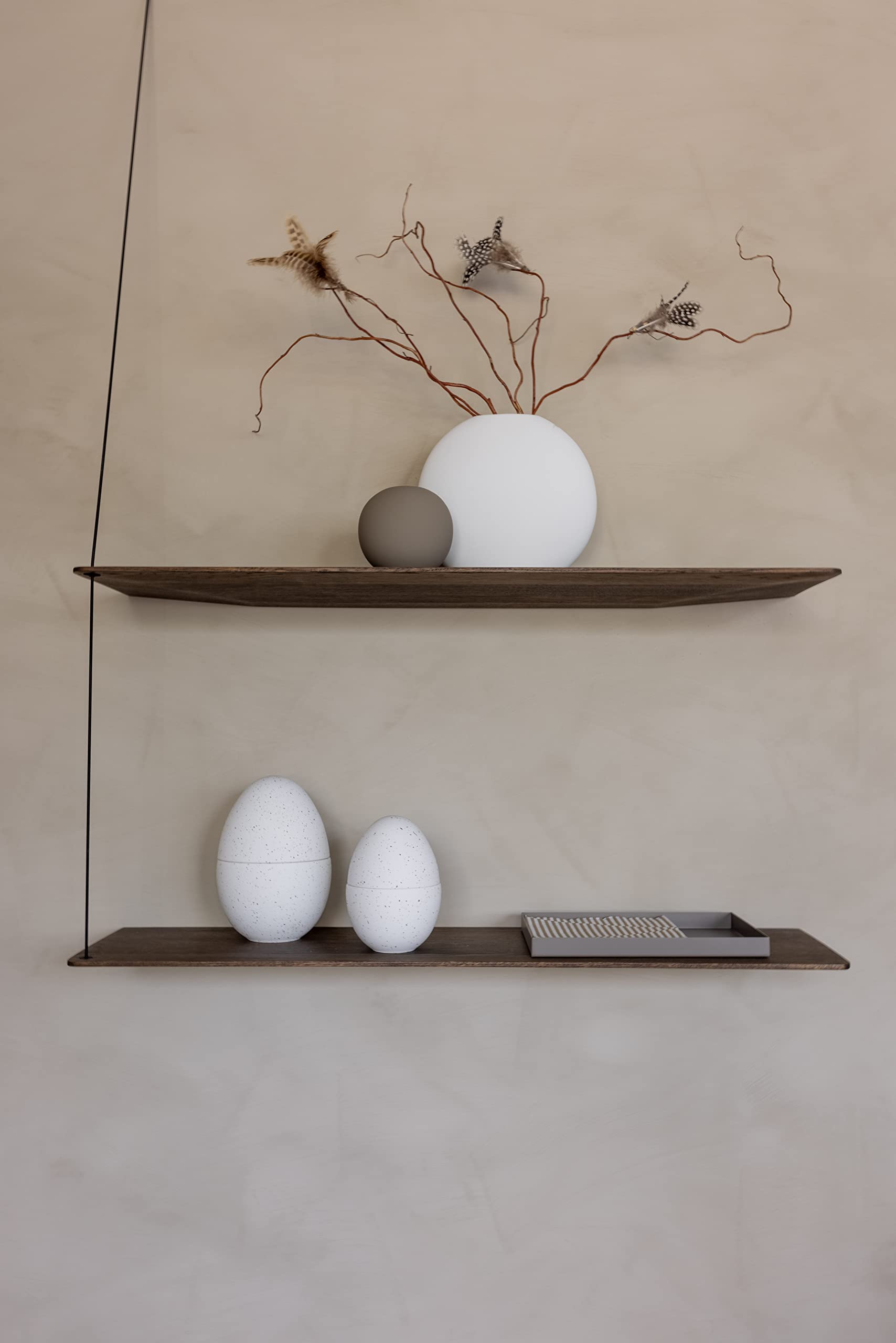 Cooee Design Bonboniera 18 cm biała, dekoracja wielkanocna, miska na cukierki, miska, jajko wielkanocne