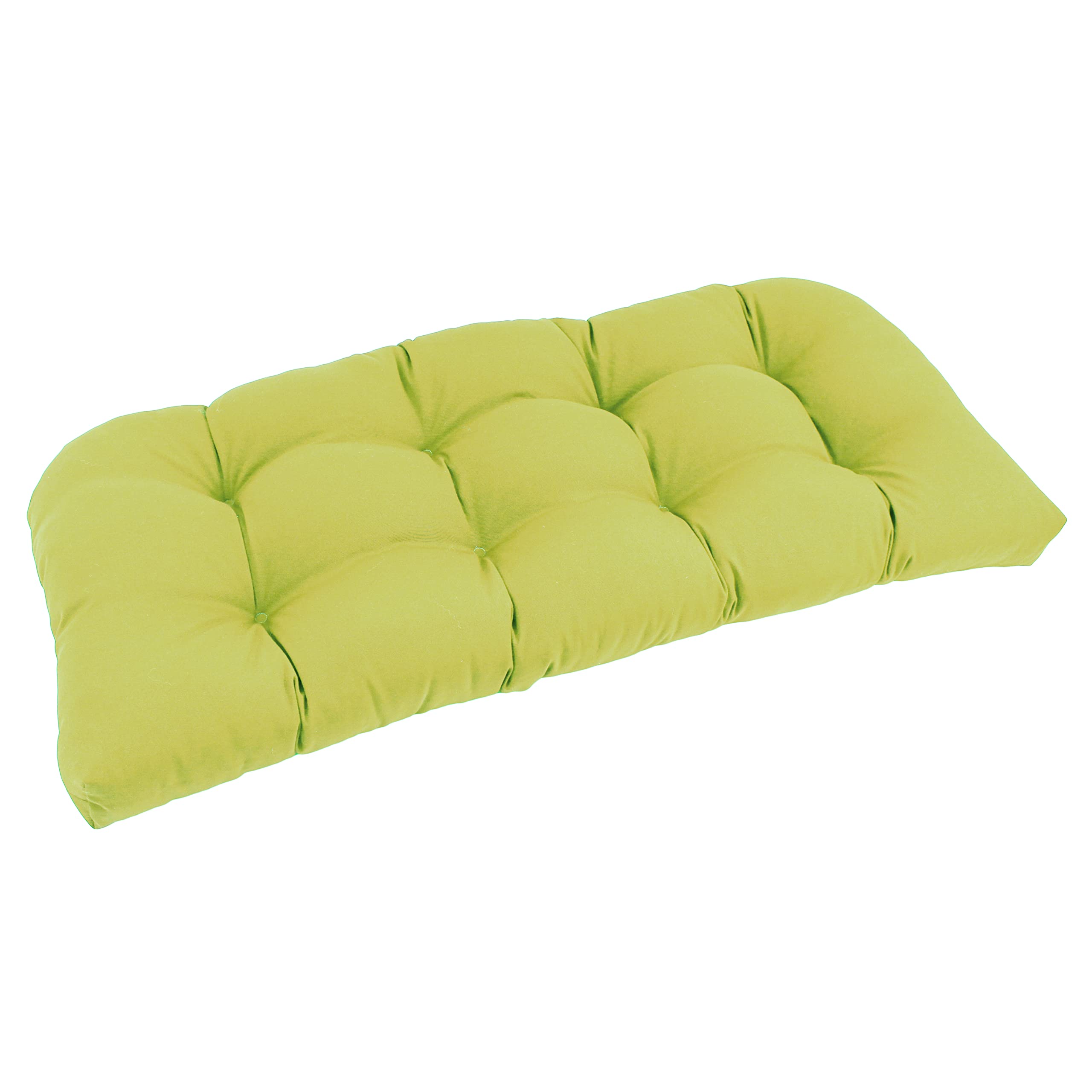 Blazing Needles Twill Rounded Back Loveseat Cushion, 42" x 19", Mojito Lime