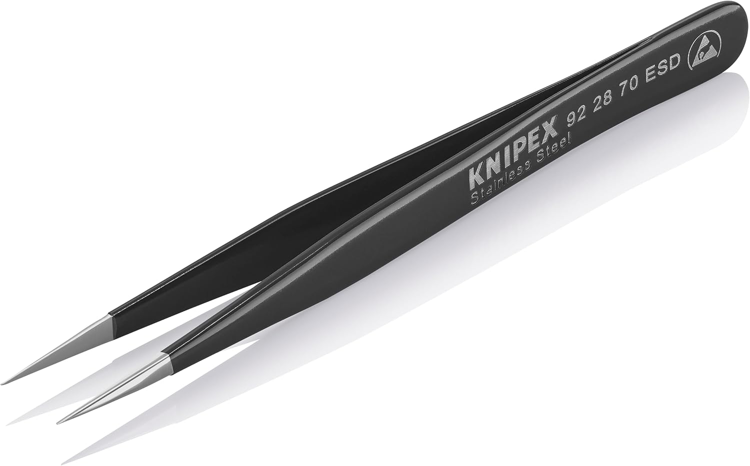 KNIPEX - 92 28 70 ESD Tools - Precision Tweezers, ESD (922870ESD)
