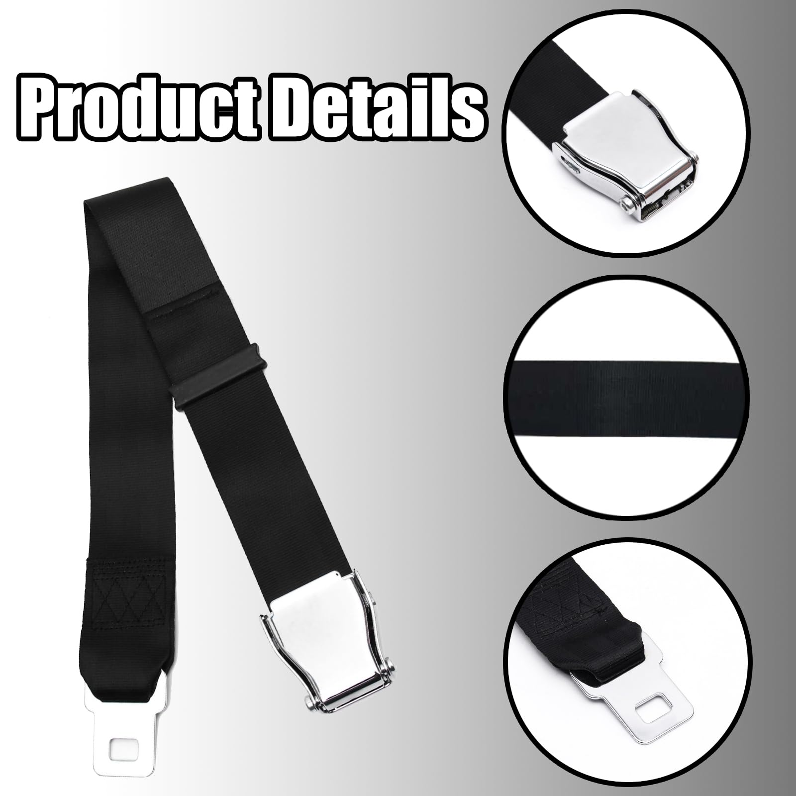 Amazon | 妊娠中の女性や太った男性のための飛行機シートベルト