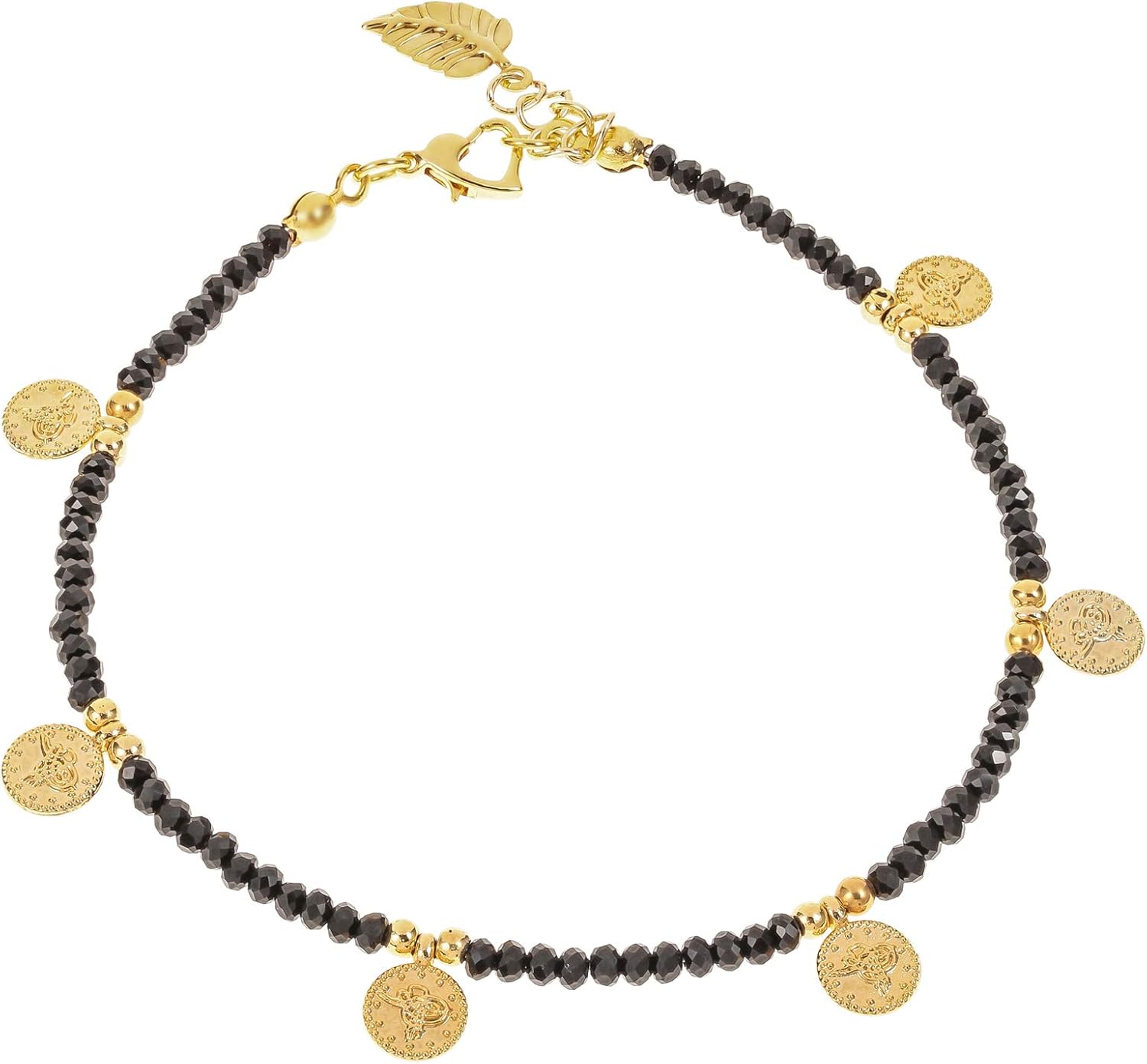 Alwan Dark Color Medium Size Anklet for Women – EE3565FMDG