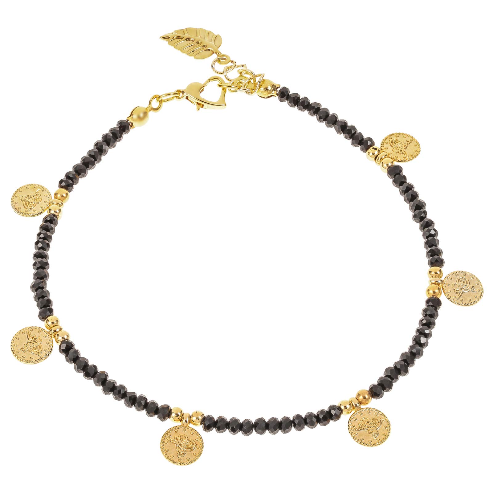 Dark Color Medium Size Anklet for Women - EE3565FMDG