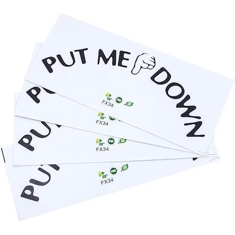 AUEAR 4-Pack Funny Toilet Seat Sticker Decals