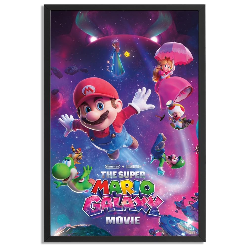 COMOR The Super Mario Galaxy Poster For Fans Kids Room Bedroom Wall Decor-Movie Mario Posters Canvas Prints Picture For Teen Boy Girls Gifts — view 7
