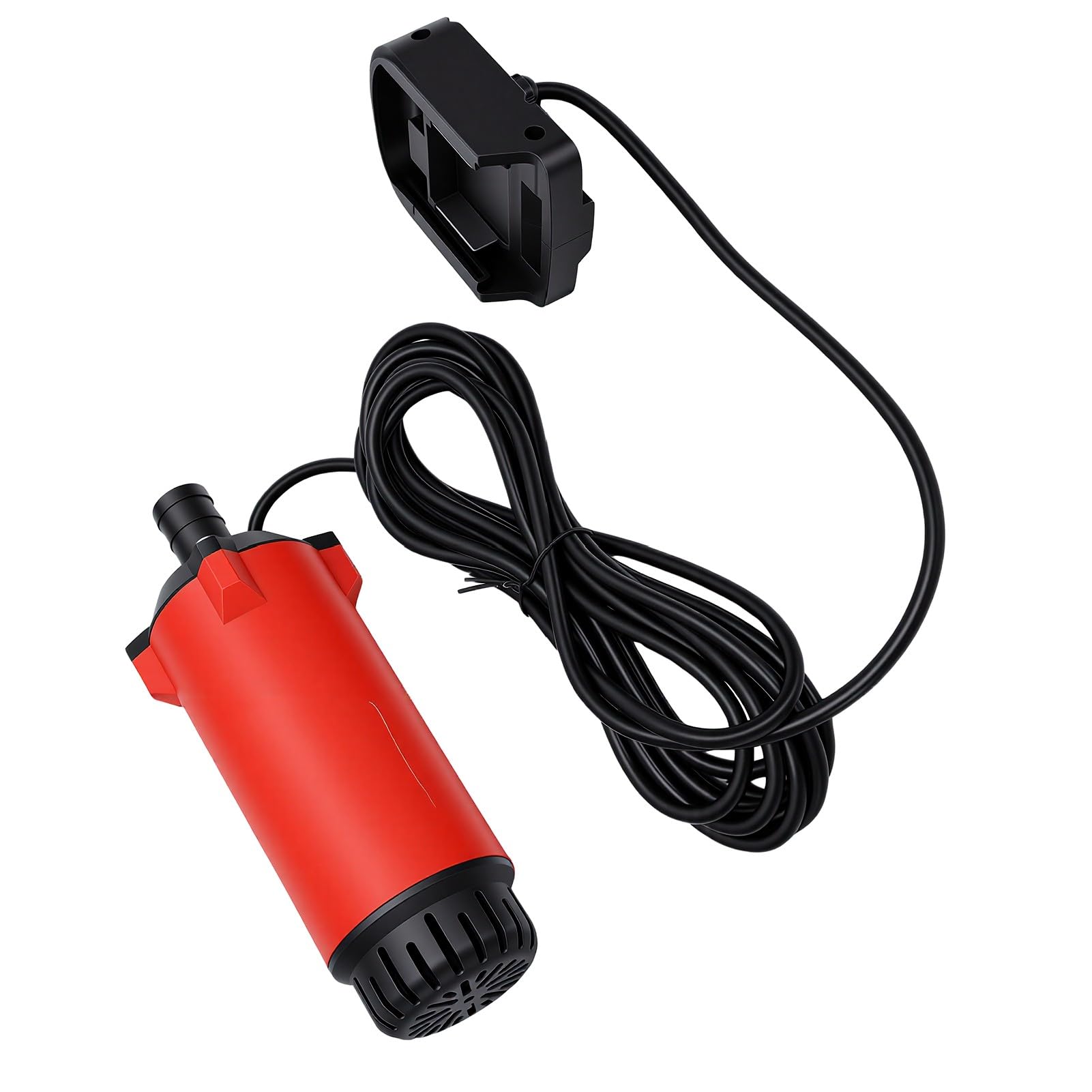 GOWENIC Sumpfpumpe 120 L/h, 5 M Hub, Tragbare Batteriebetriebene Wassertransferpumpe für Gartenbewässerung, Hochwasserschutz, Poolentwässerung mit Zwei 21-V-Batterien (EU-Stecker)