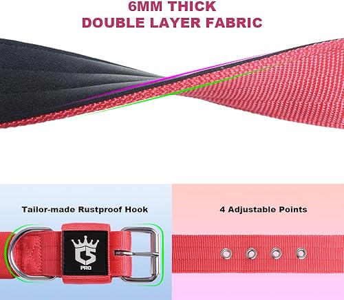 Miniatura 2 de TSPRO Collar táctico para perro de 1.5 pulgadas de ancho, collar de perro fuerte de grado militar, collar grueso para perro, collar de perro grueso