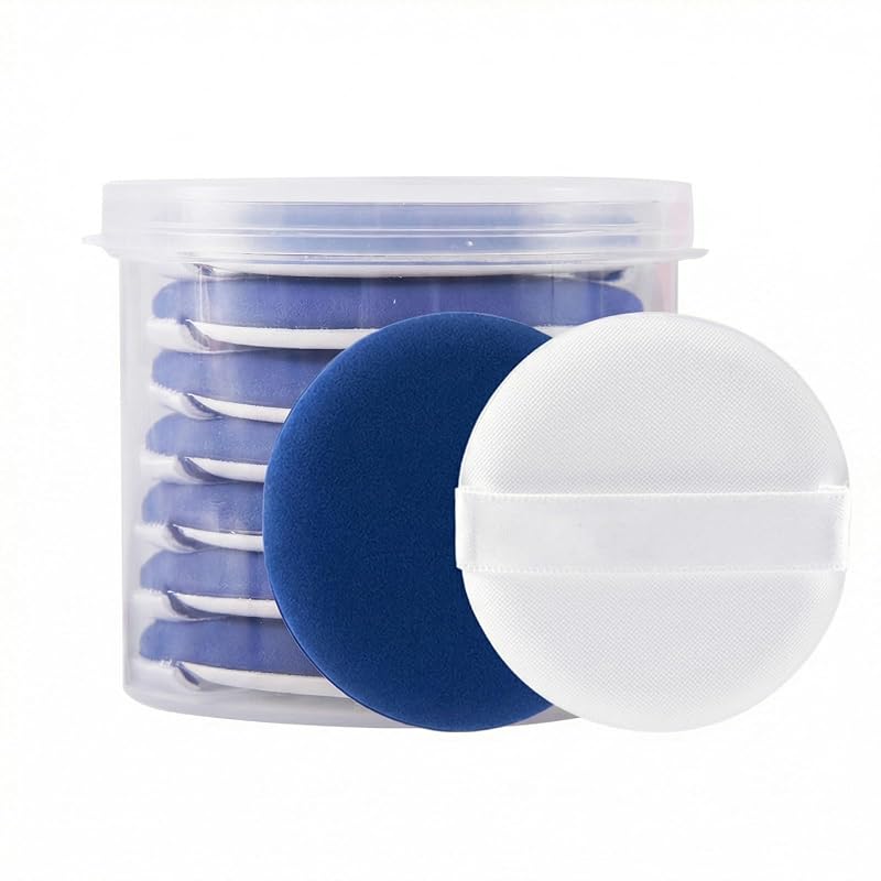 Esponjas para Maquiagem UPSTORE com 7 Unidades e Estojo Azul
