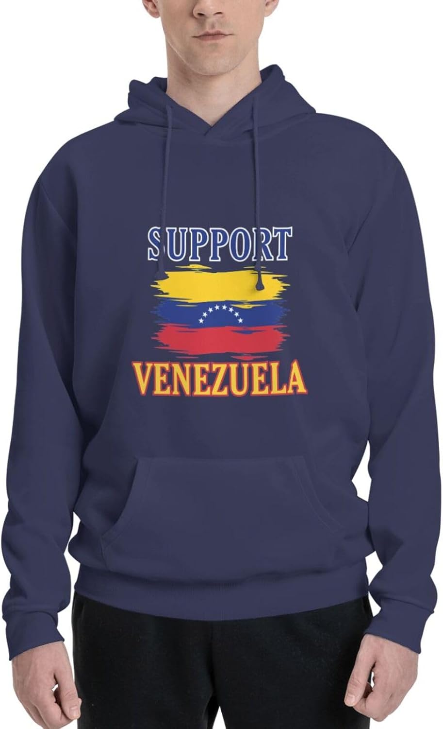 I Stand With Venezuela Pullover Hoodie Support Venezuela Sweatshirt For Men P1