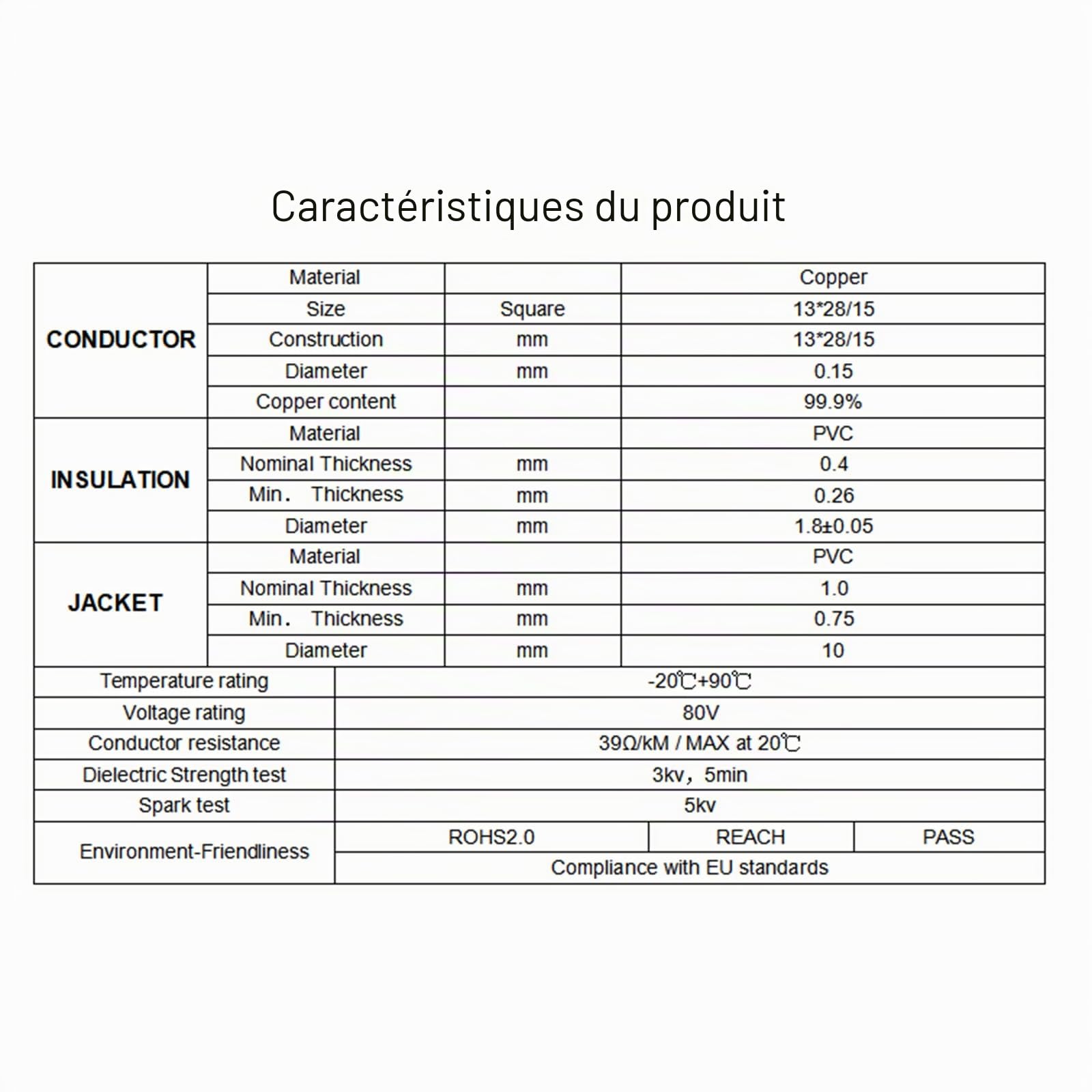 5M 13x0,5mm² Véhicule Câble Rond, 12V 24V Câble de Remorque 13 Fils, Pour Caravane Camion Camping - Car Remorque