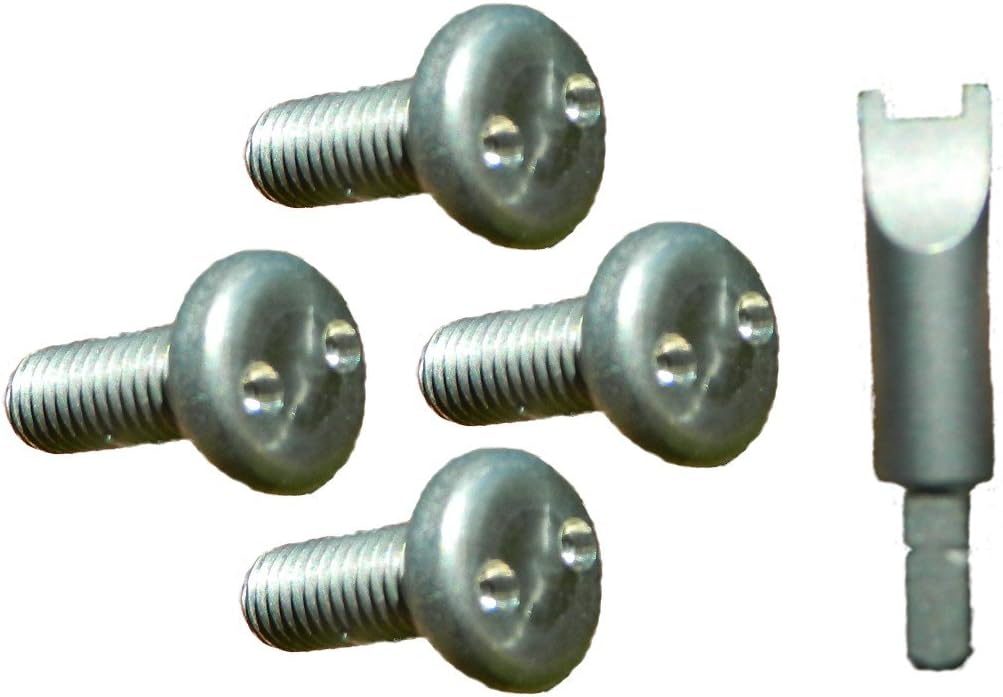 License Plate and Frame Security Kit for Asian and Some European Vehicles (Metric)