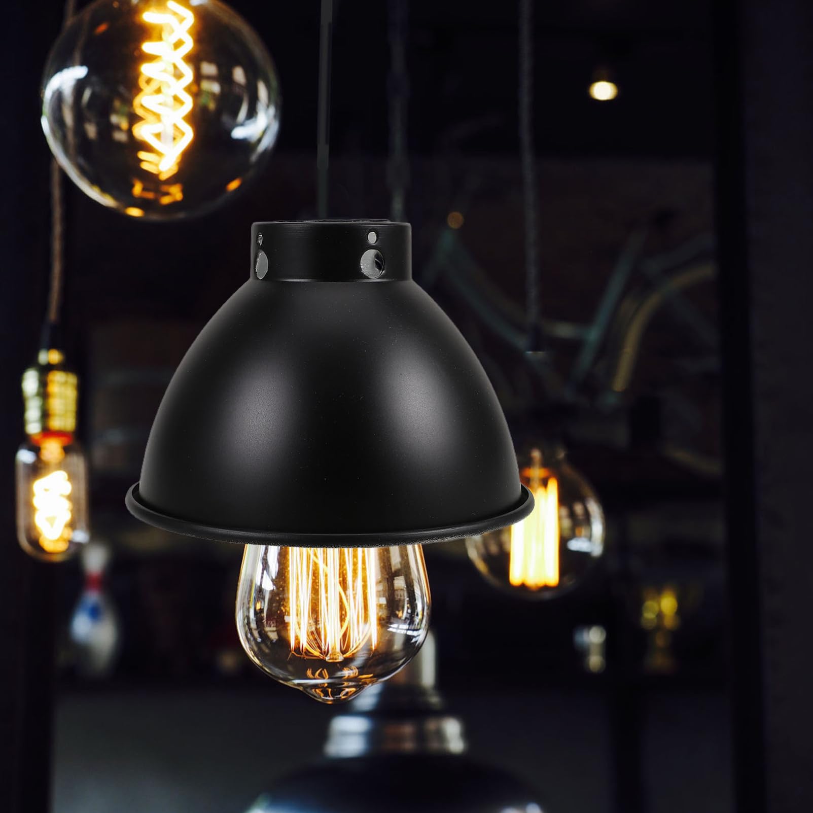 CLISPEED Reptilien Wärmelampen Reflektor Metall Kuppel Lampenschirm Kompatibel Für Basking Bulbs Uvb Lampen Optimierte Lichtverteilung Für Terrarium Heizlampen