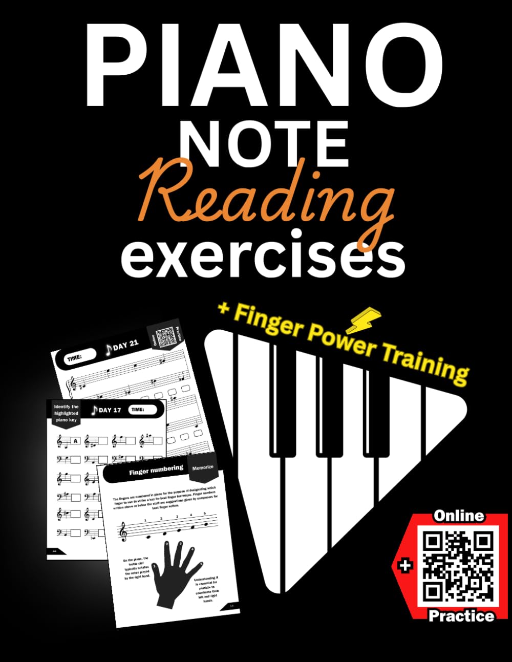 Piano Note Reading Exercises: How to Read Music Fast for Beginners (in 10 Minutes a Day). +Online Practice & Theory