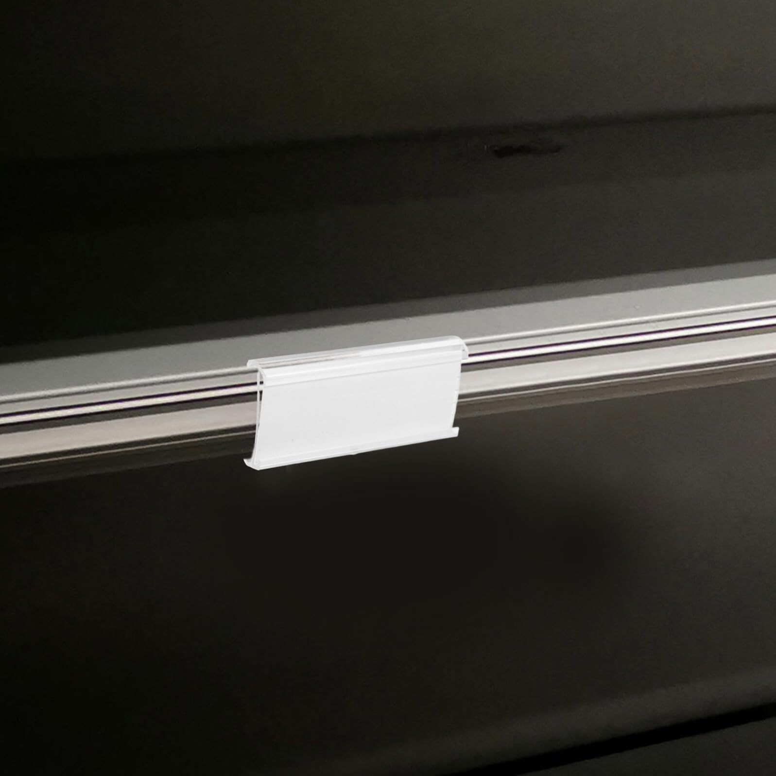 100 Stück Transparente Etikettenhalter Schilderhalter für den Einzelhandel PVC