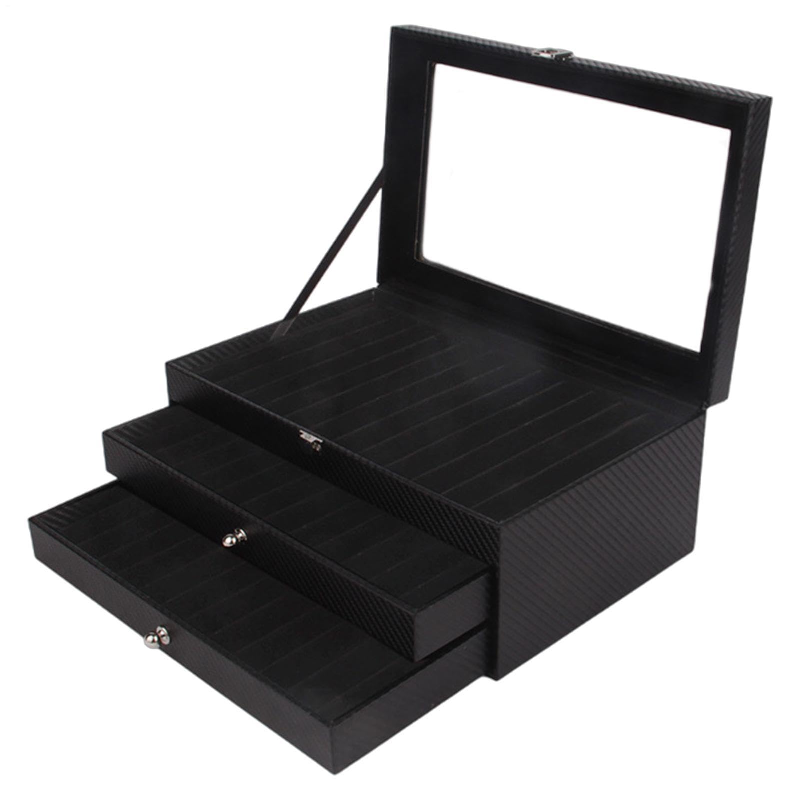 Organizer Portapenne Custodia In Pelle PU A 3 Ripiani Con 36 Scomparti Di | Portapenne Da Scrivania E Organizer Per Cancelleria per camera da , studio, ufficio, bambini e adulti