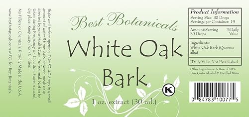 Miniatura 4 de Best Botanicals Extracto de corteza de roble blanco 1 oz.