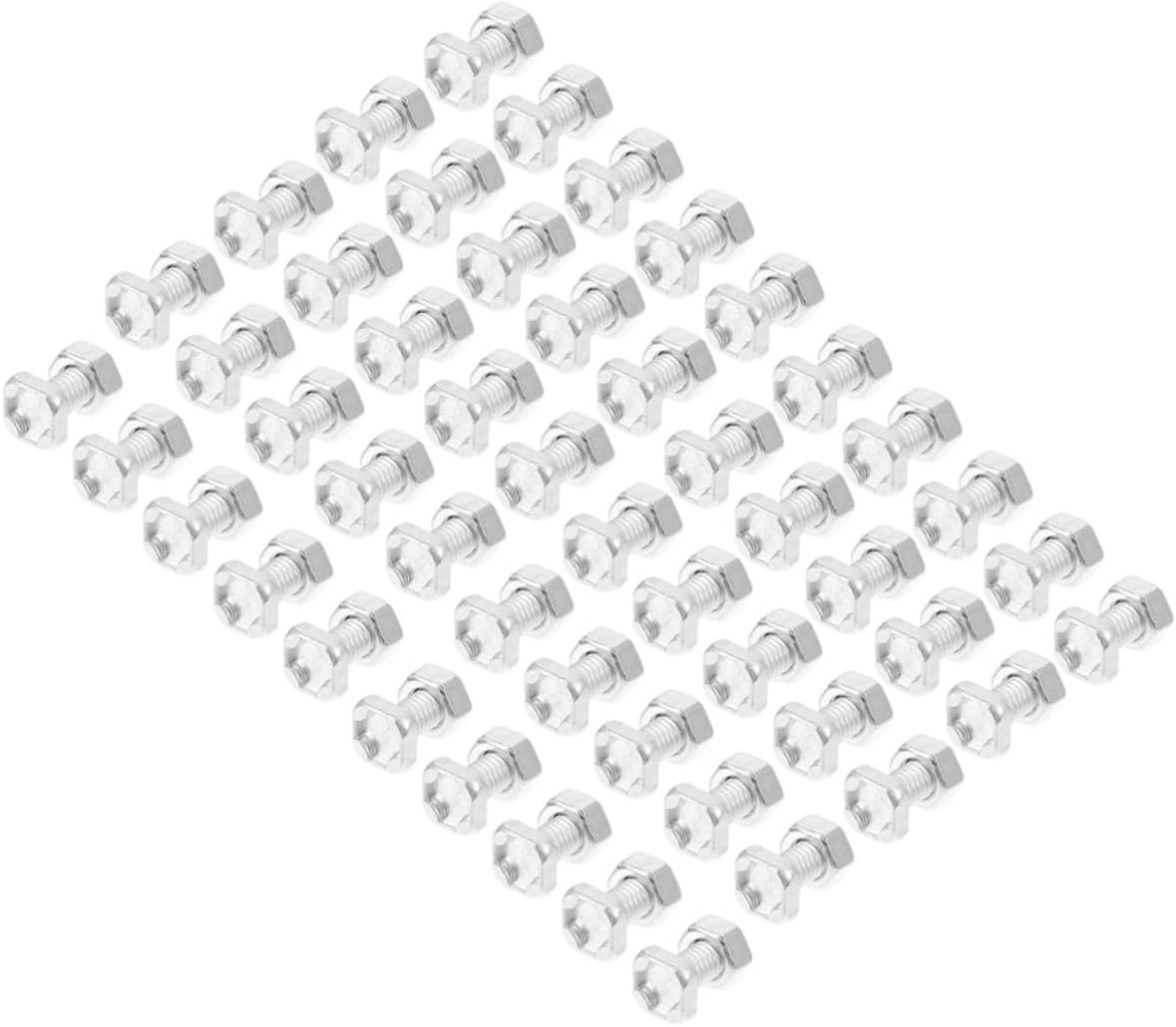 100 Sets Accessories knob Hardware Bolts and Nuts Greenhouse Bolts and Rings Set Screw Flat Washers Tool Nuts Knobs Bolt Garden Supplies Square Accessories lag nut