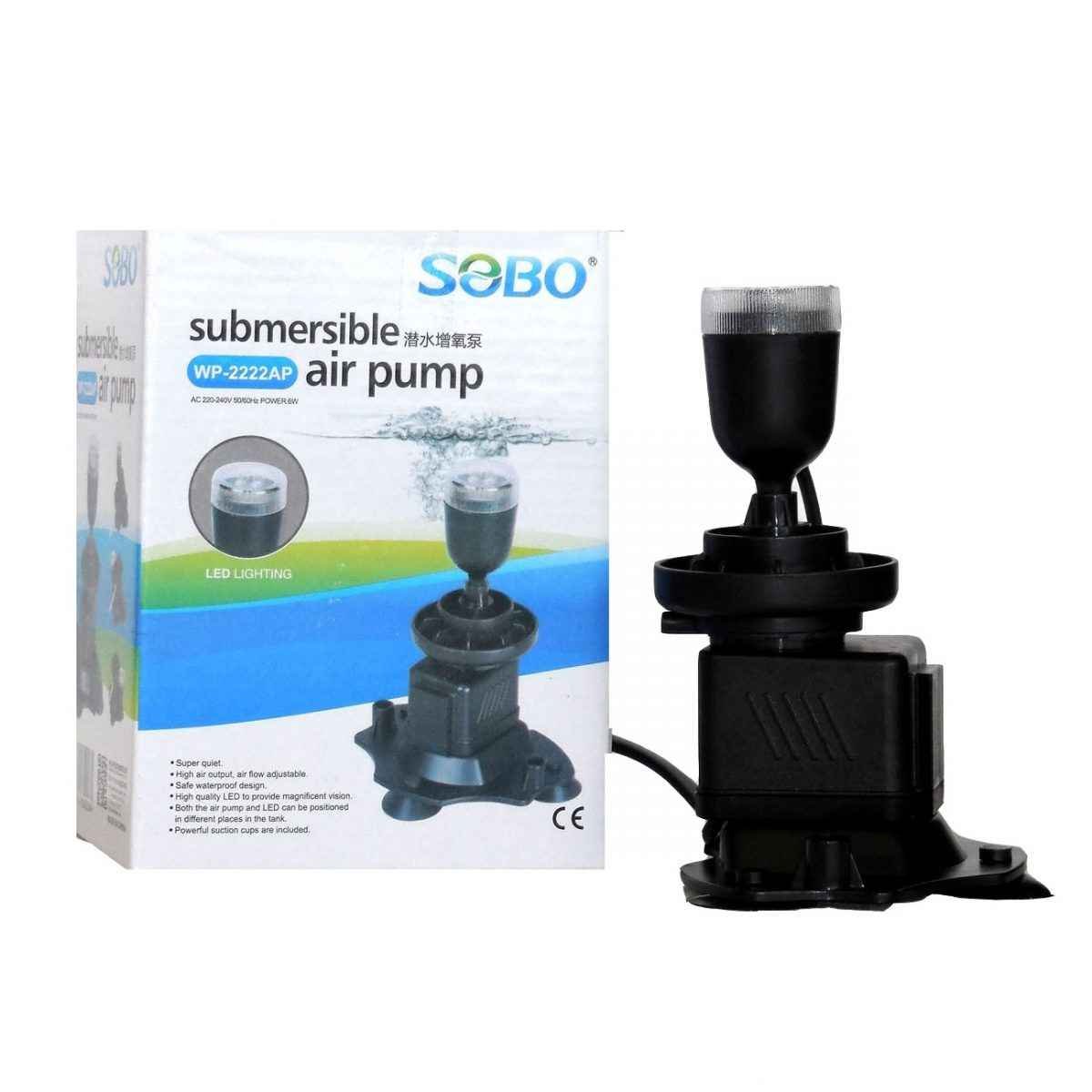 Sobo Submersible Air Pump WP-2222AP with LED (B07D829SDL) Amazon Price History, Amazon Price Tracker