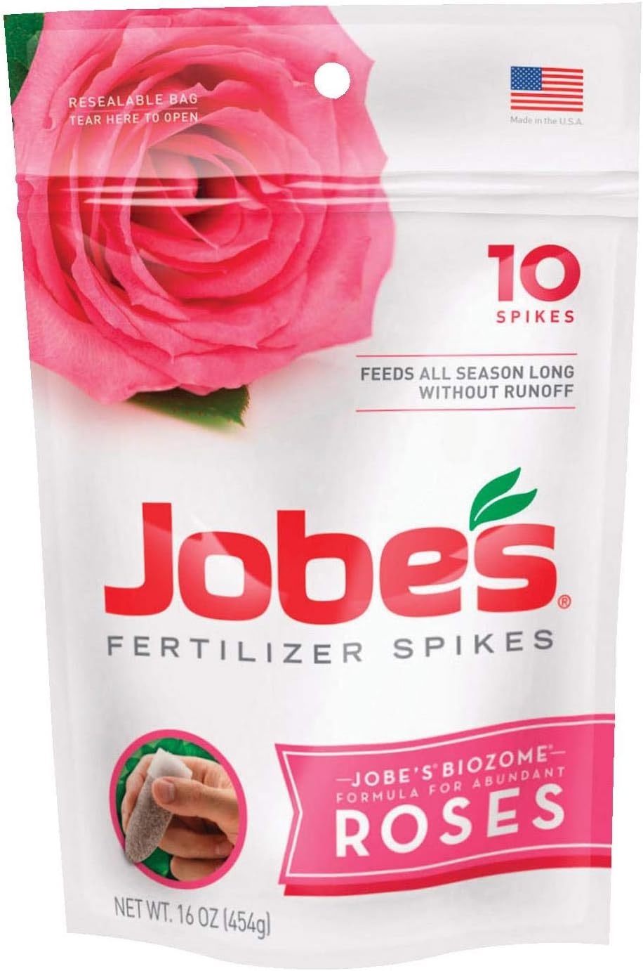 Jobes 4102 Fertilizante para Rosas 9-12-9 10 Unidades