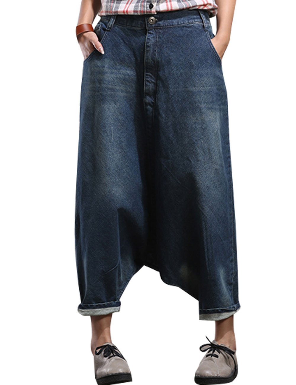 Youlee Femmes Big Crotch Sarouel Pantalon