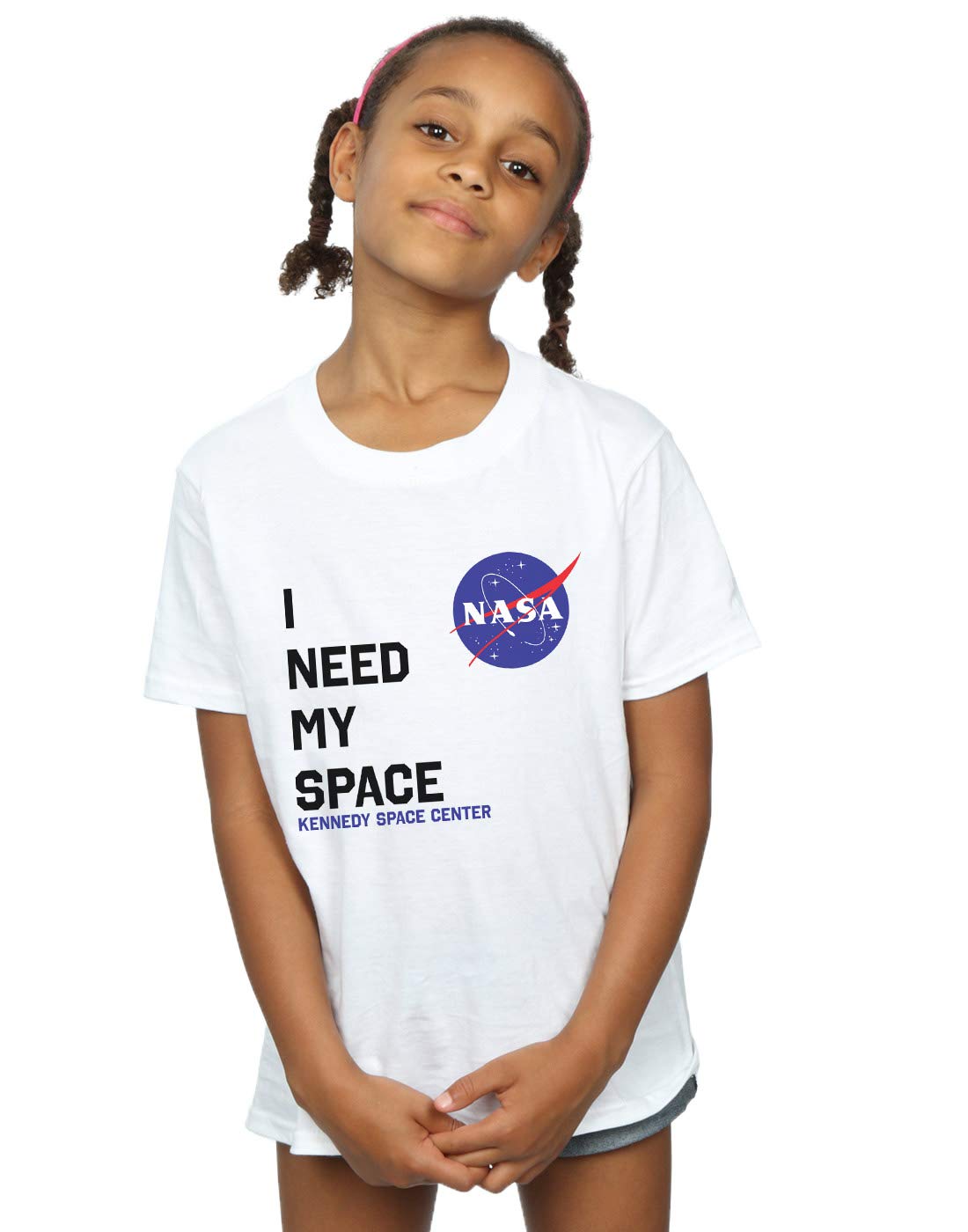 Absolute Cult Girls White Nasa I Need My Space T-Shirt 12-13 Years