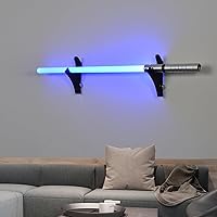 Vista 1 de Soporte de sable de luz para montaje en pared, soporte para sable de luz (negro), montaje en pared de sable de luz horizontal, pantalla