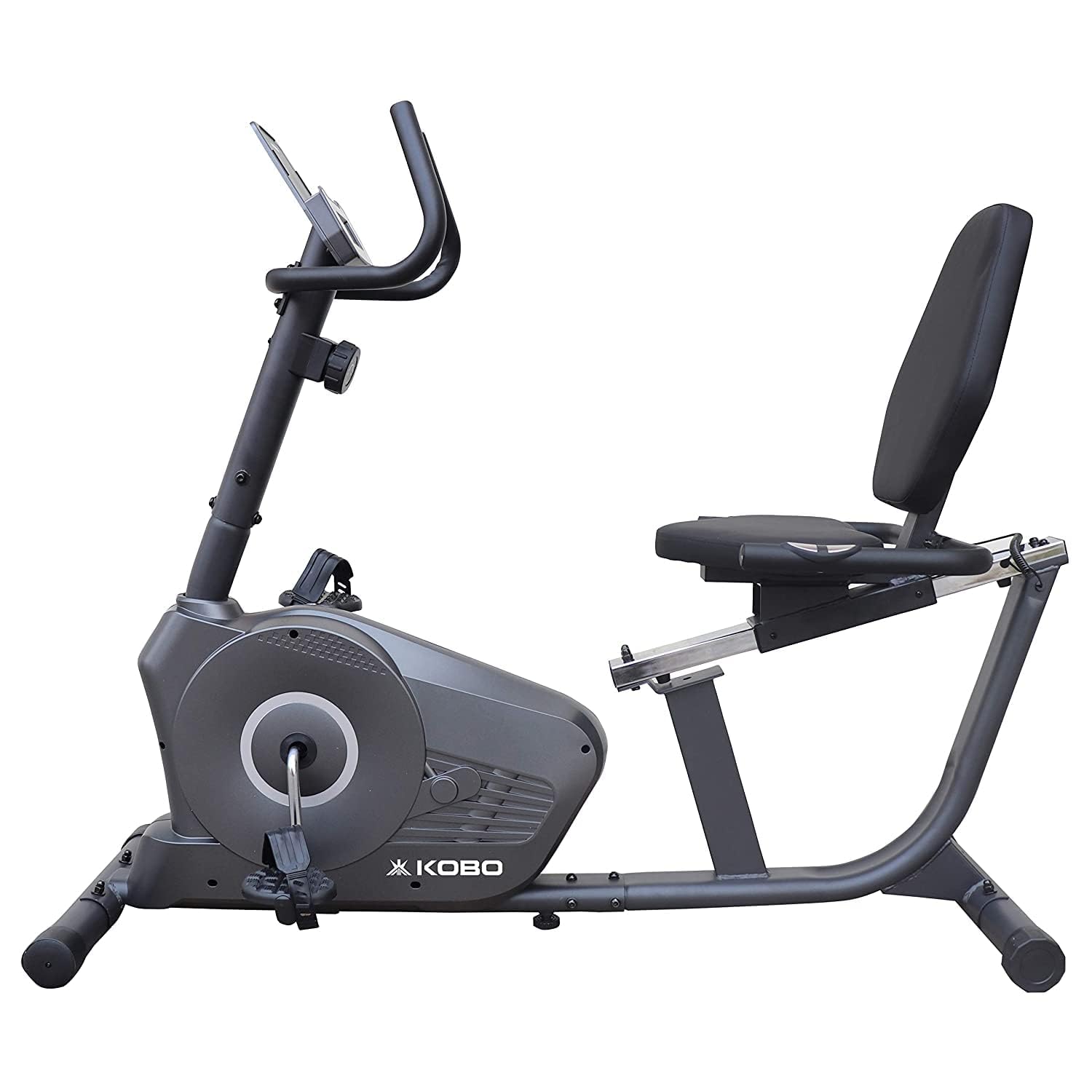Kobo Magnetic Recumbent Exercise Bike for Fitness with Adjustable Seatmagnetic Resistancehand Pulse and Monitor LCD Display (Imported)-image-23