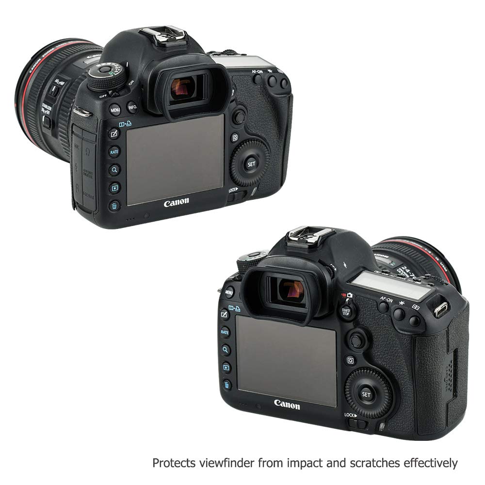 Œilletons Souples Longs Pour Canon EOS 5D Mark III, 7D Mark II - Lot De 2 - Confort Visée & Anti-lumière