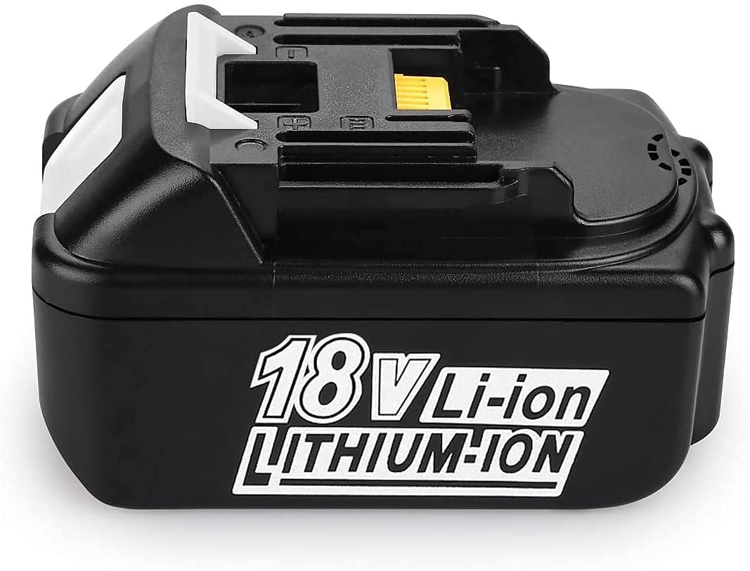 Lot de 2 batteries de rechange, BL1850B, 5000 mAh, 18 V, compatibles avec Makita BL1850, BL1860B, BL1830 B, pour tondeuse à gazon Makita DLM431Z, DLM380Z, DUC353Z, DHR171Z, DHP482Z