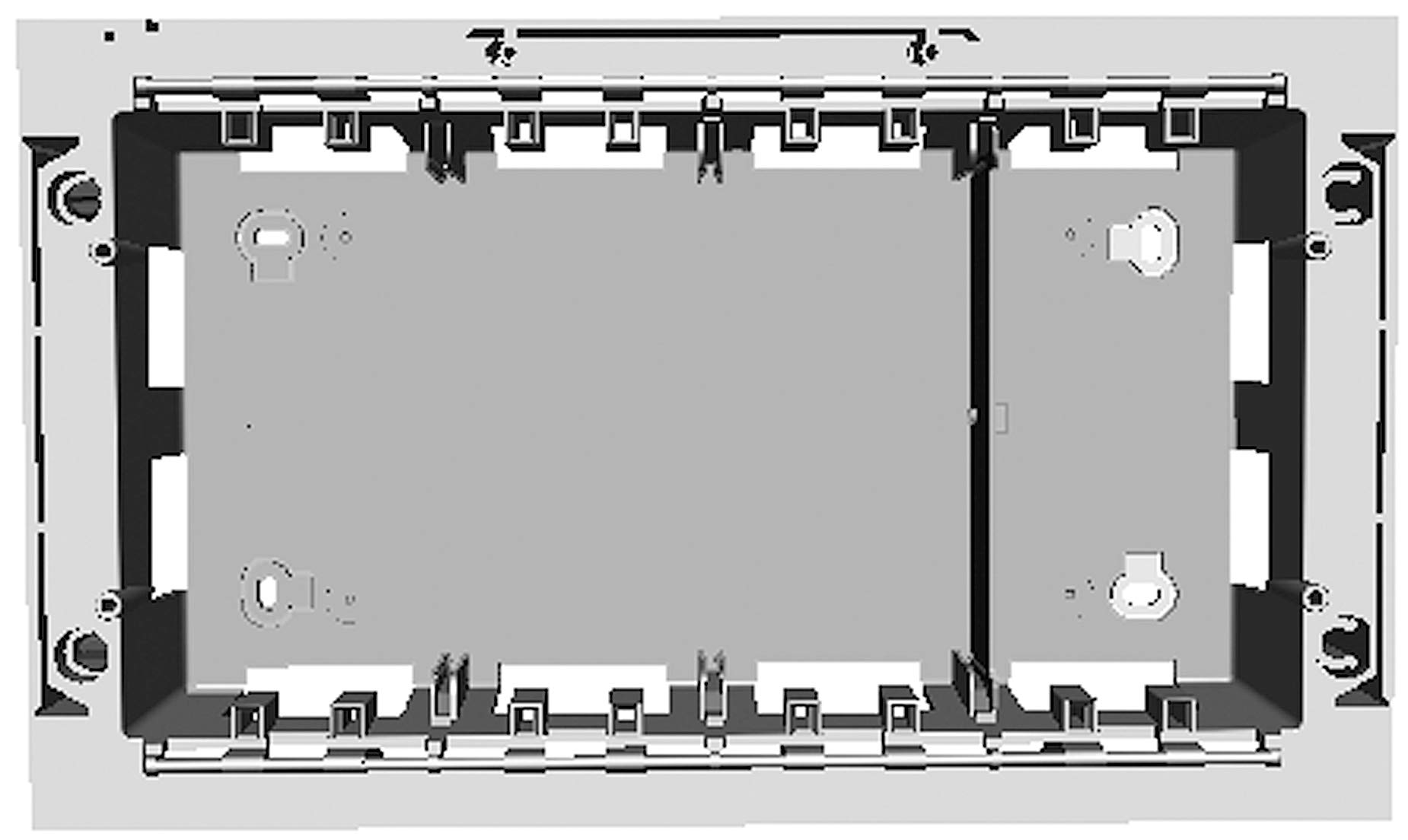 Socket Surface 4 colonnes Blanc Niessen pour organiser vos câbles