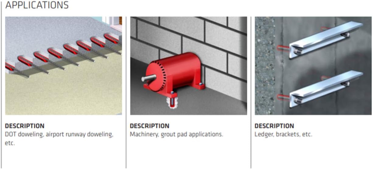 Best Cyber Deals 🔥 Sika AnchorFix 500 Kit - Two Component Epoxy 20 oz, High Performance, Concrete Anchoring System (2), AWF PRO Epoxy Adhesive Applicator, 22 oz. Dual Cartridge Capacity 25:1 Thrust (1), Gloves (1)