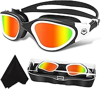Vista 15 de WIN.MAX - Goggles de natación polarizados, antivaho, antirrayos ultravioleta, sin filtraciones y con visión clara para hombres, mujeres, adultos