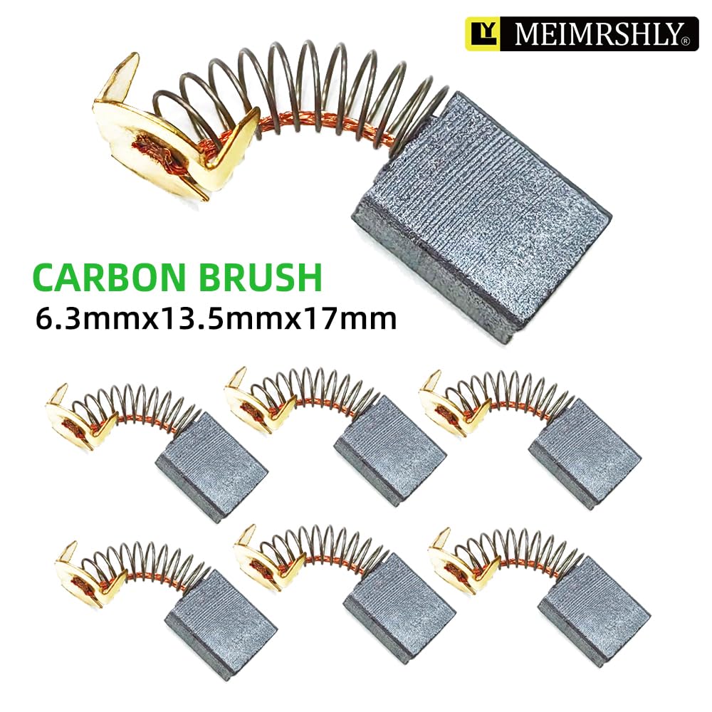 Lot de 50 balais de charbon pour moteur électrique MEIMRSHLY de 6,3 x 13,5 x 17 cm - Convient pour l'entretien des moteurs à balais de carbone