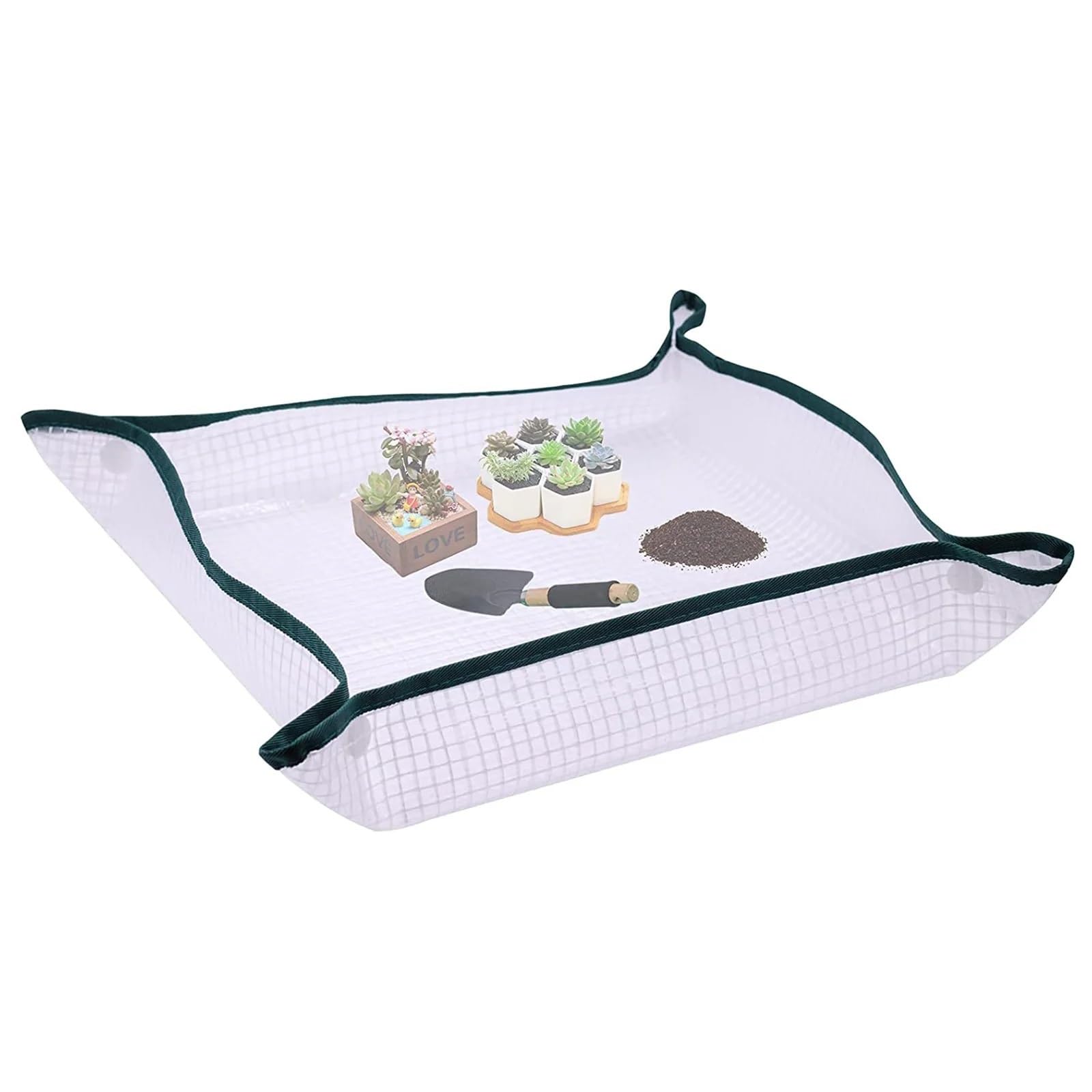YXINAER Plant Repotting Mat Gardening Planting Mat Succulent Repotting Foldable Waterproof Potting Pad Flower Pots Transplanting