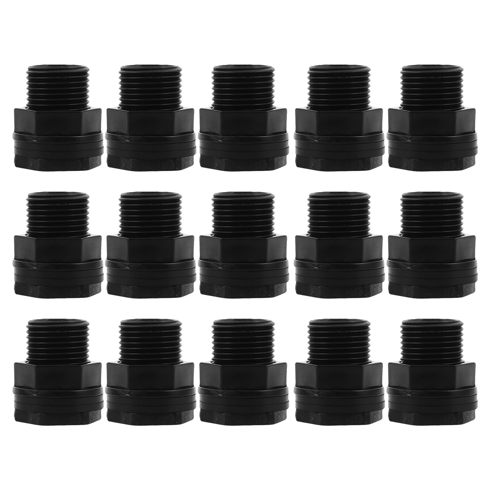 Levemolo Nero Connettore ABS Pezzi 3/4ght Serbatoio X per 1/2npt 15