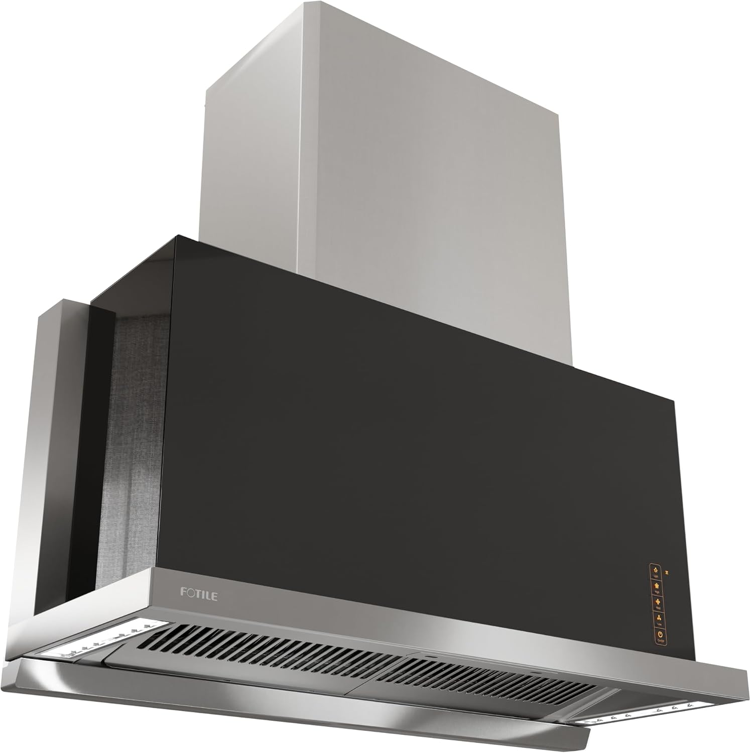 FOTILE BIG3610 36" Insert Range Hood 1200 CFMs with Touchscreen, 3 Speed-settings and Auto Turbo Mode | Manual-adjustable Capture Shield Technology | Delay Shutoff and Detachable Oil Plate
