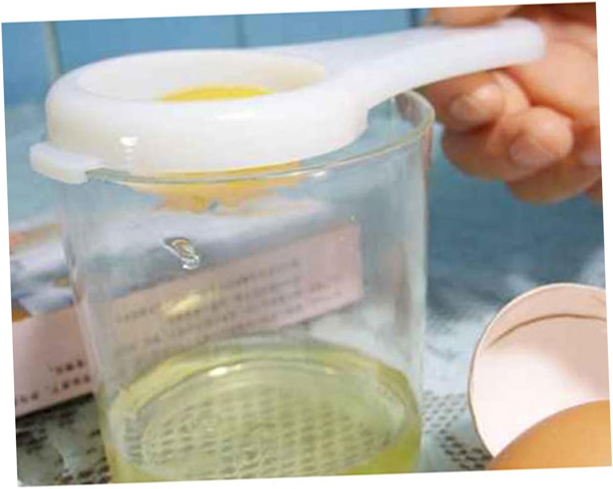 Egg Separator 2 Piece Plastic Yolk Divider for Kitchen Cooking