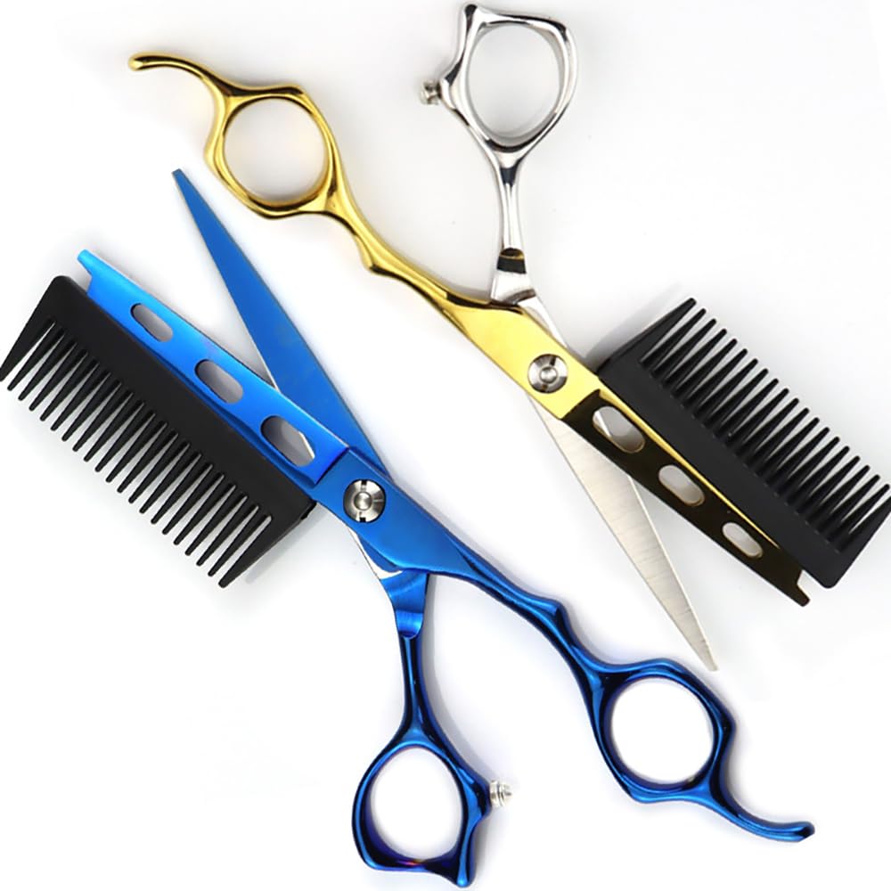 Amazon.co.jp: プロ仕様の6インチヘアカットシザー（コーム付き